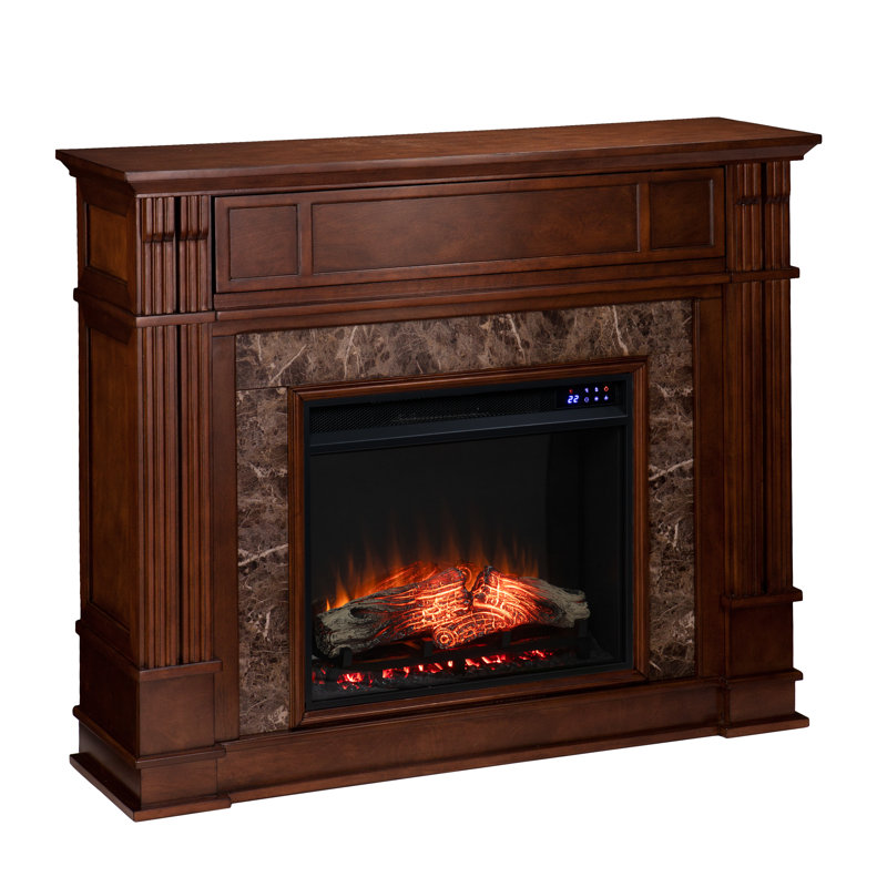 Norcott 48'' W Electric Fireplace, Whiskey Maple