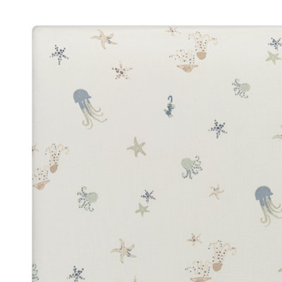 Cove Fitted Crib Sheet (Sea Life)