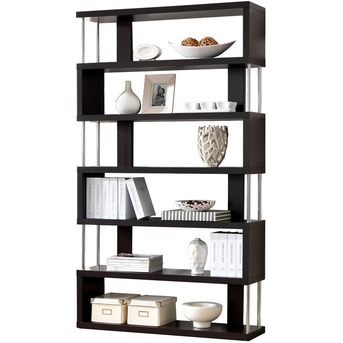 191.75cm H x 110.25cm W Geometric Bookcase