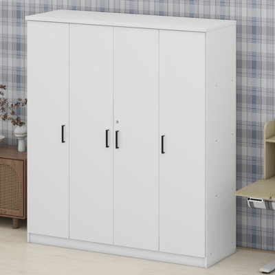 Classic 4-Door Closet with Drawer – Ample Storage Solution for Any Room