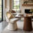 Lomena Swivel Fabric Upholstered Dining Chair-863889464