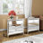Yolanta Mirrored Glass Nightstand