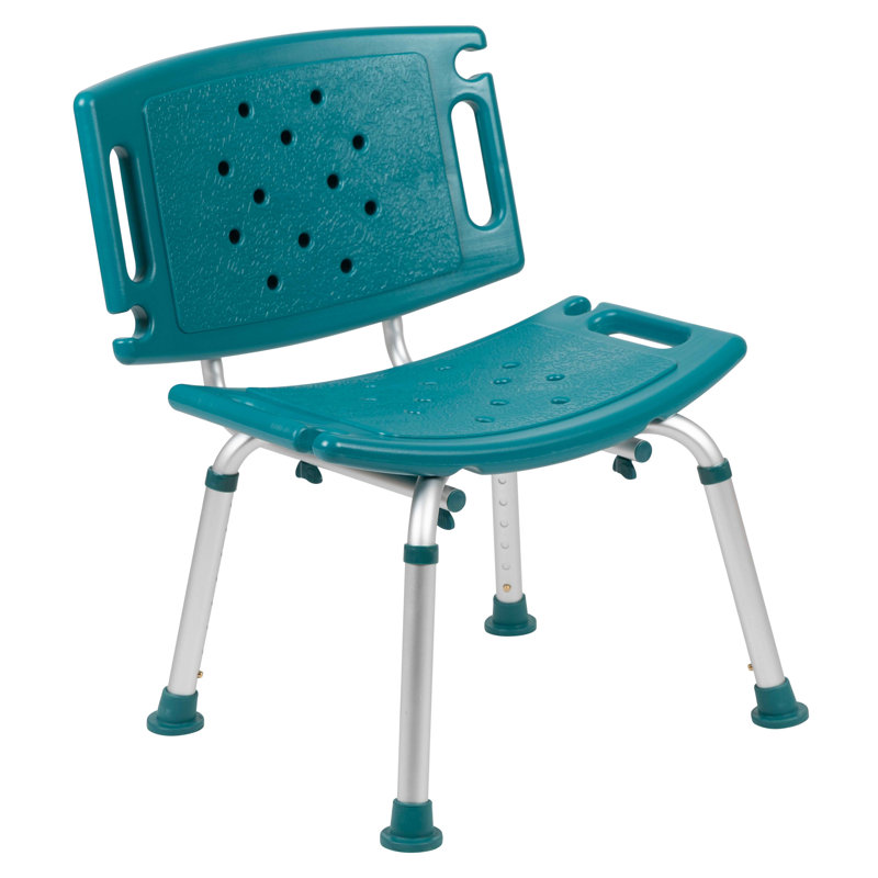 Morgana Tool-Free 300 Lb. Capacity, Adjustable Bath & Shower Chair with Large Back