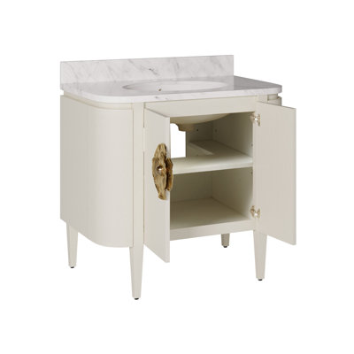 Meuble-lavabo ovale encastrable 36 po Briallen