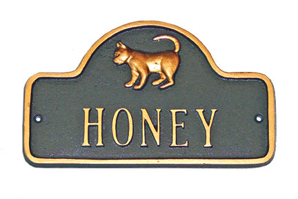 Plaque d'adresse sur 1 ligne Tain, Gris / Argent