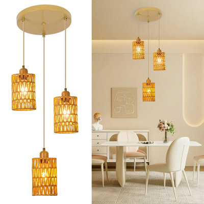 Berwick 3 - Light Bronze Cylinder Pendant