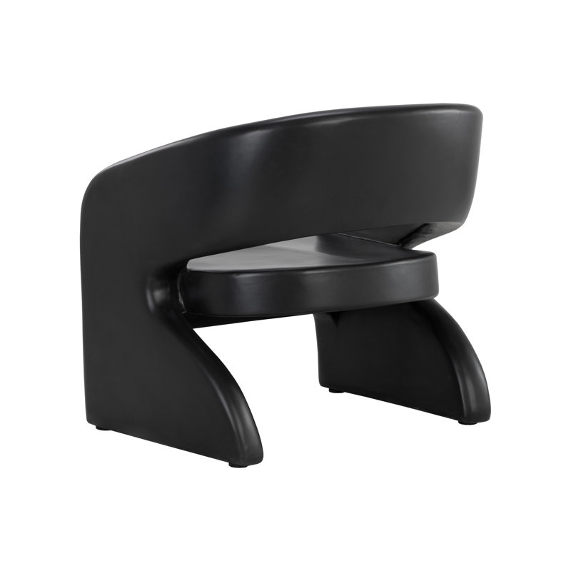 Fauteuil rembourré - noir