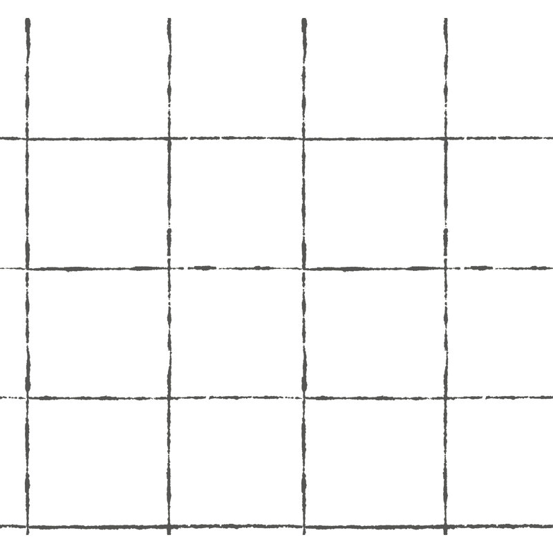 Papier peint à carreaux La Vitré, Noir