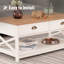 Table basse à 4 tiroirs avec 2 tiroirs Versa