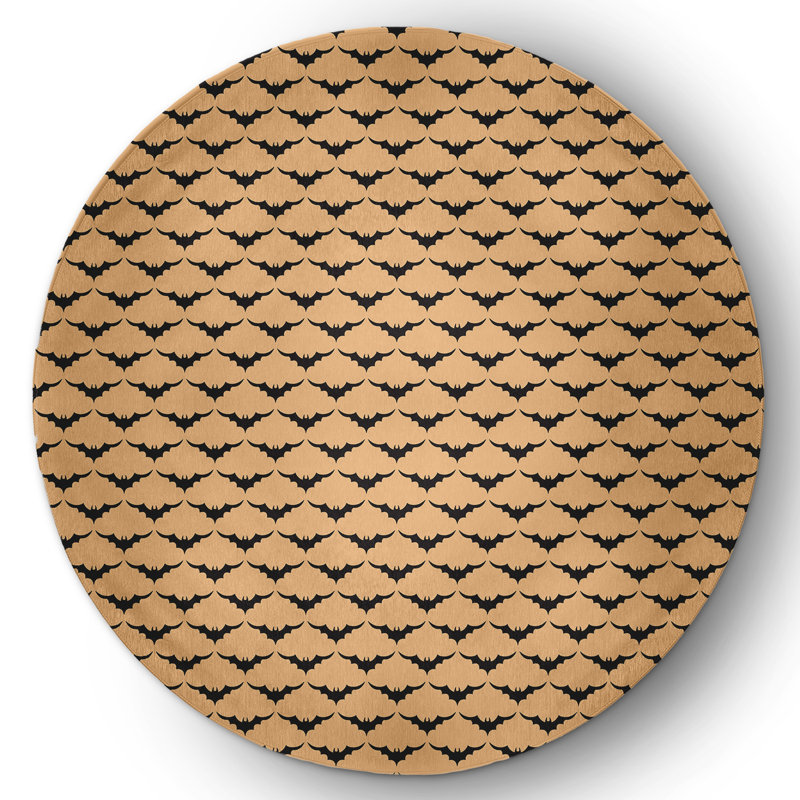 Deondry Chenille Indoor Rug, Round 5'