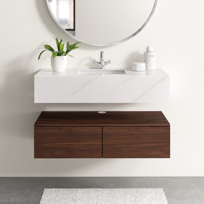 Alivn Sintered Stone 39'' Single Bathroom Vanity Set