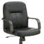 Chaise de bureau noire à roulettes