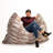 Kheir Pillow Saxx 5.5 Foot - Huge Bean Bag Floor Pillow and Lounger, Luxe Fur-19971221