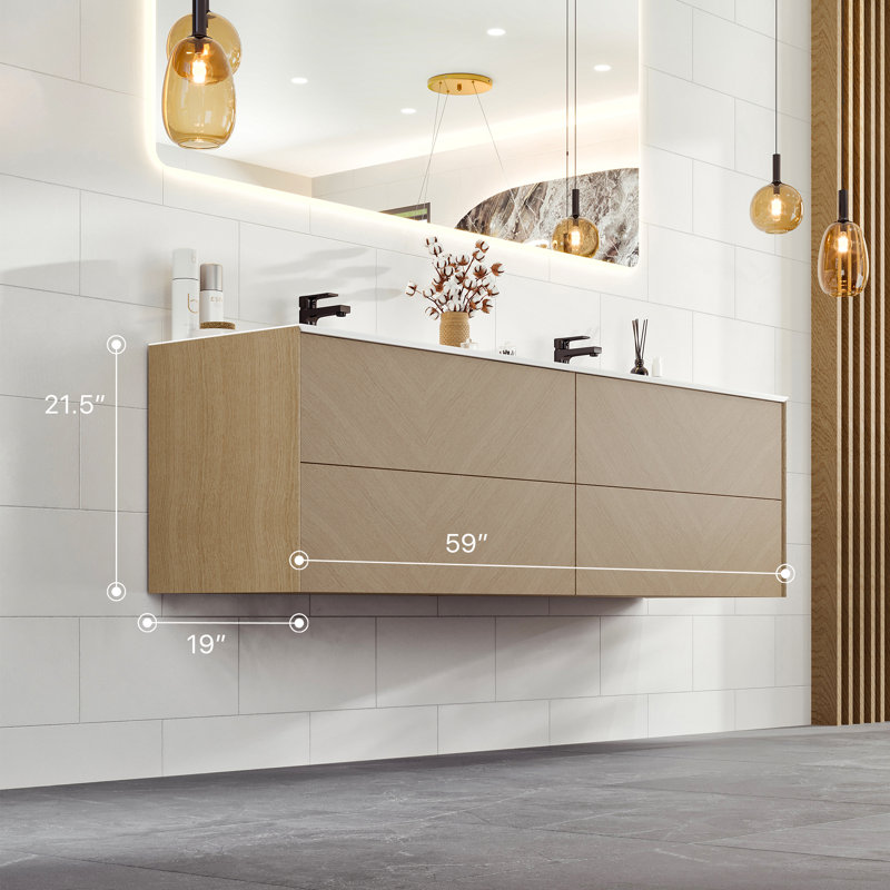 Meuble-lavabo double 59 po Mattigan