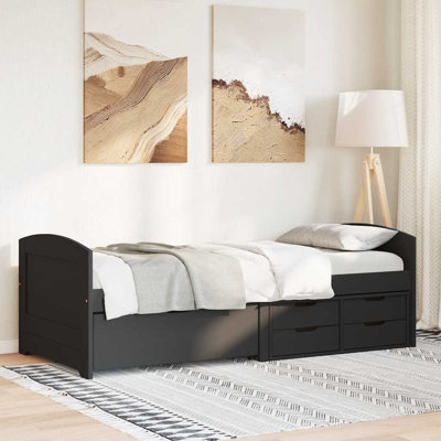 Vidaxl Day Bed With 5 Drawers Without Mattress IRUN White&Pink 90X200 Cm