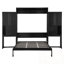 Grand lit escamotable avec bureau, coiffeuse et armoires-218273621