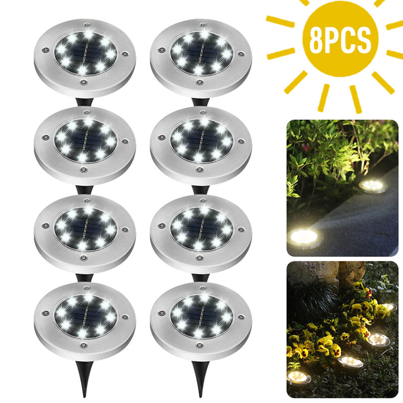 Black Solar Powered Integrated LED Well Light