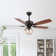 52" Alzata 5-Blade Standard Ceiling Fan with Remote Control and Light Kit