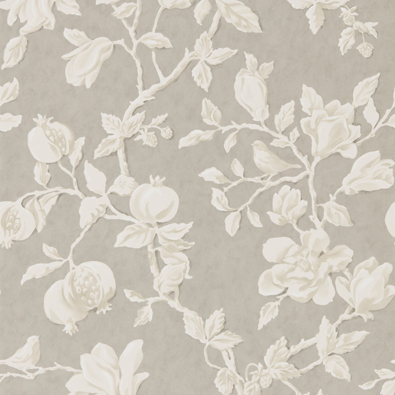 Magnolia & Pomegranate 10.05m x 68.6cm Matte Wallpaper Roll, Neutral