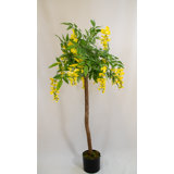 120cm Faux Flowering Tree Tree in Pot