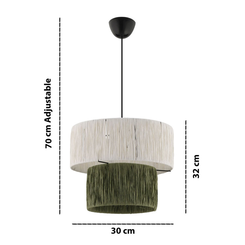 Lustre, Vert/blanc