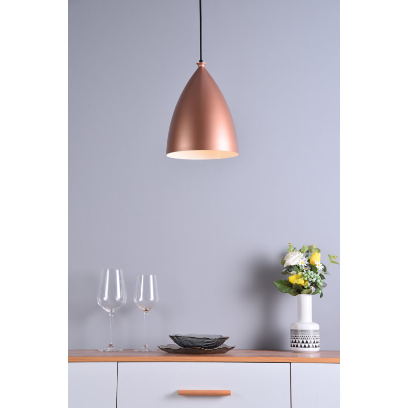 Laverriere 1 - Light Single Pendant, 11.7" H x 9" W x 9" D, Honey Gold