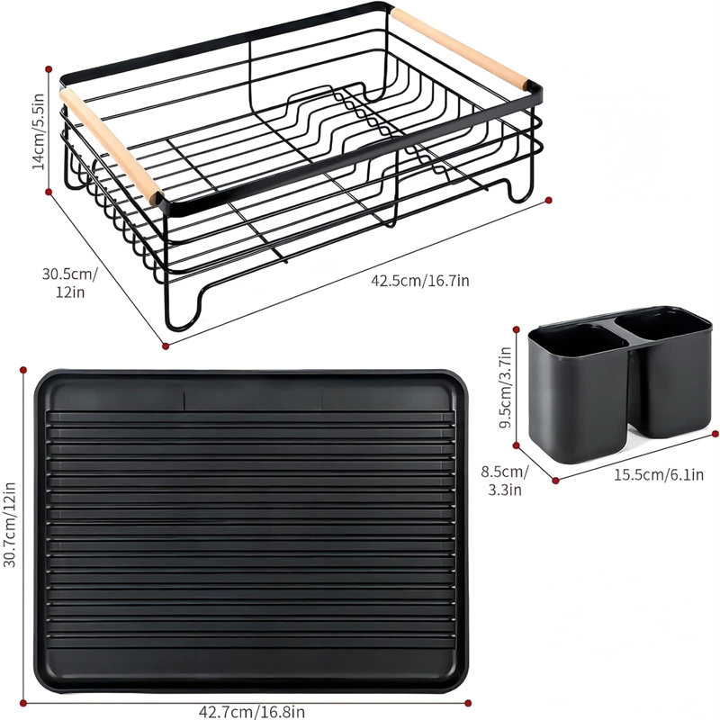 Niamya Stainless Steel Dish Rack