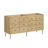 Serena 60 in. Double Sink Bathroom Vanity in White Oak