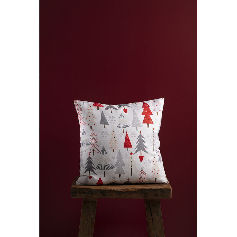 Abstract White Square Cushion