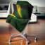 Coussin décoratif à imprimé abstrait vert et vert-89823885-29366564