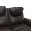 Canapé de cinéma maison inclinable électrique en cuir véritable de 85 po de largeur avec porte-gobelet-991760492