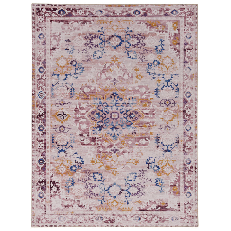 Tapis lavable à la machine Cloris, Rectangle 2 pi x 3 pi