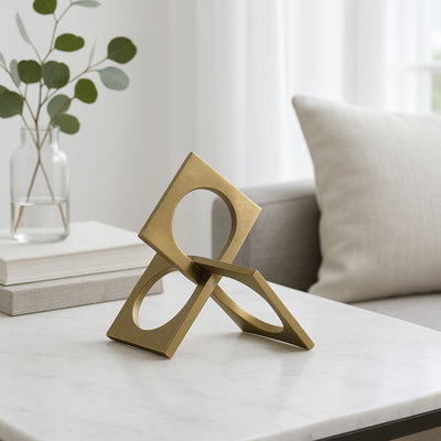 Fulk 9'' W Metal Abstract Sculpture