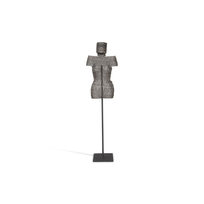 Chain Bust on Stand Sculpture
