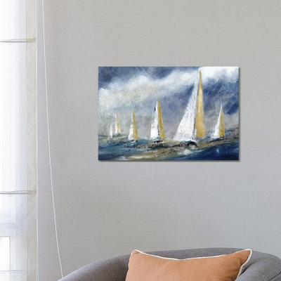 Indigo Swells by Carol Robinson - Painting on Canvas