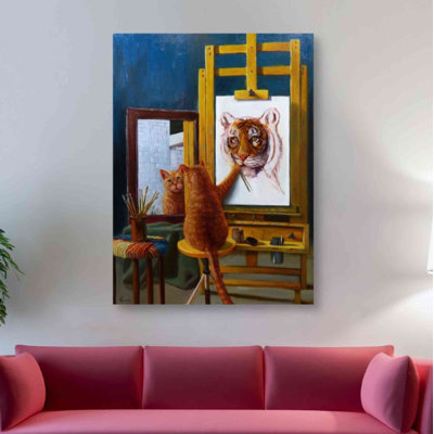 «Norman Catwell» par Lucia Heffernan, impression sur toile tendue