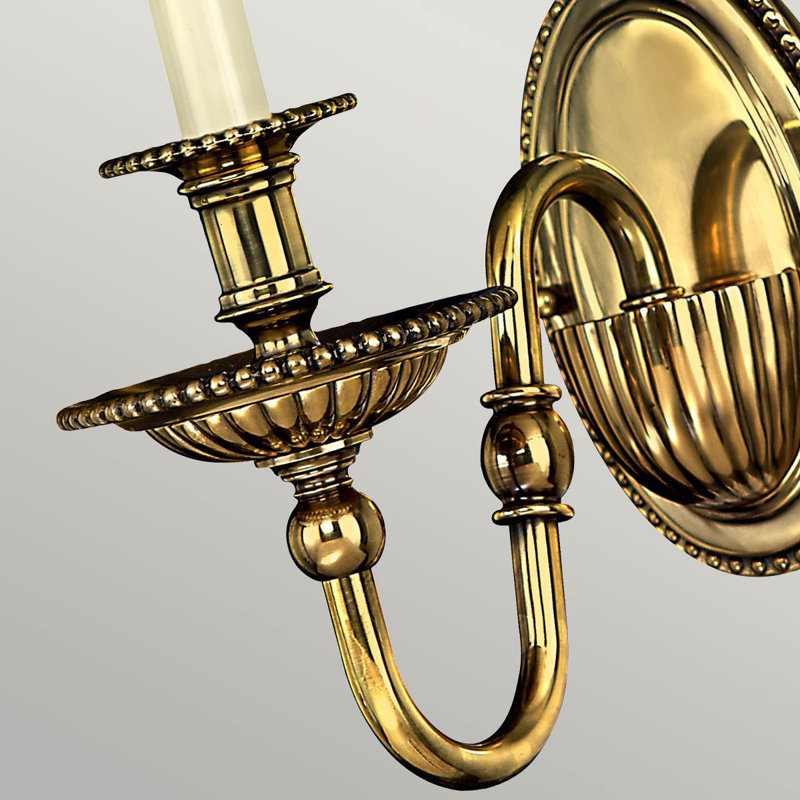 Baddesley Steel Candle Wall Light