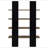 Mystrene Black and Walnut 4-Shelf Bookcase