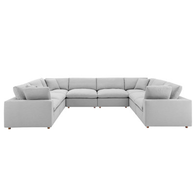 Ensemble de canapé modulaire rembourré rembourré et rembourré 8 pièces Modway Commix