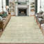 Tapis lavable à rayures rétro antidérapant (beige)-490636261-471381059