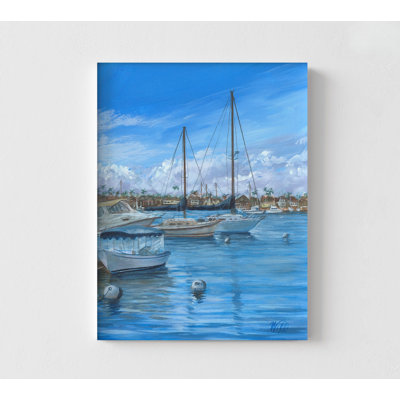Balboa Island Boats By William Thompson, Seafood Restaurant Decor, Navy Gift Idea, Sailing Poster Print, Captain Gift, Sailing Gift Poster