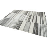 Grey Swedish Inspired Dhurrie Wool Rug - 8' x 10'
