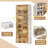  8 Tiers Foldable Shoe Rack Organizer Cabinet For Closet Entryway, Large Collapsible Shoe Storage Box With Magnetic Doors-282168927