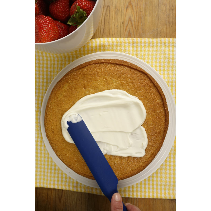Spatule droite en silicone rsvp international ela, Bleu