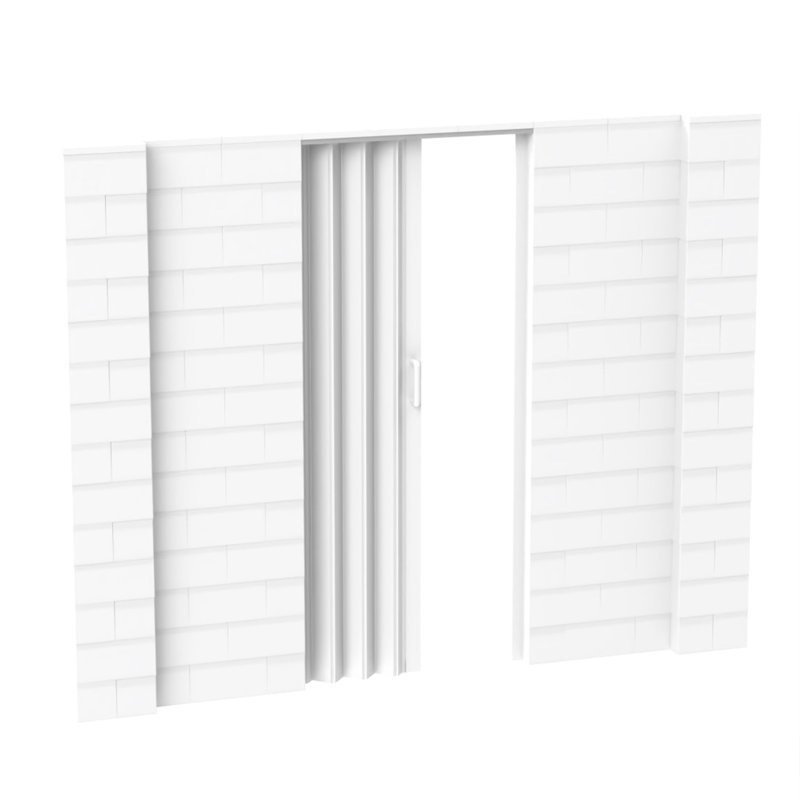 Ensemble mural bloc géant, Blanc, 108"