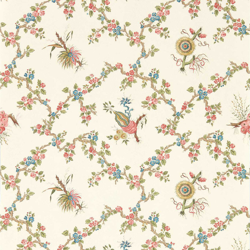 Giles Deacon Trelliage Wallpaper, Raspberry/Stone