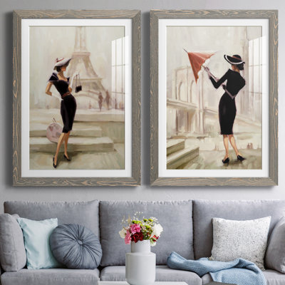 «Love, from Paris», ensemble de 2 peintures