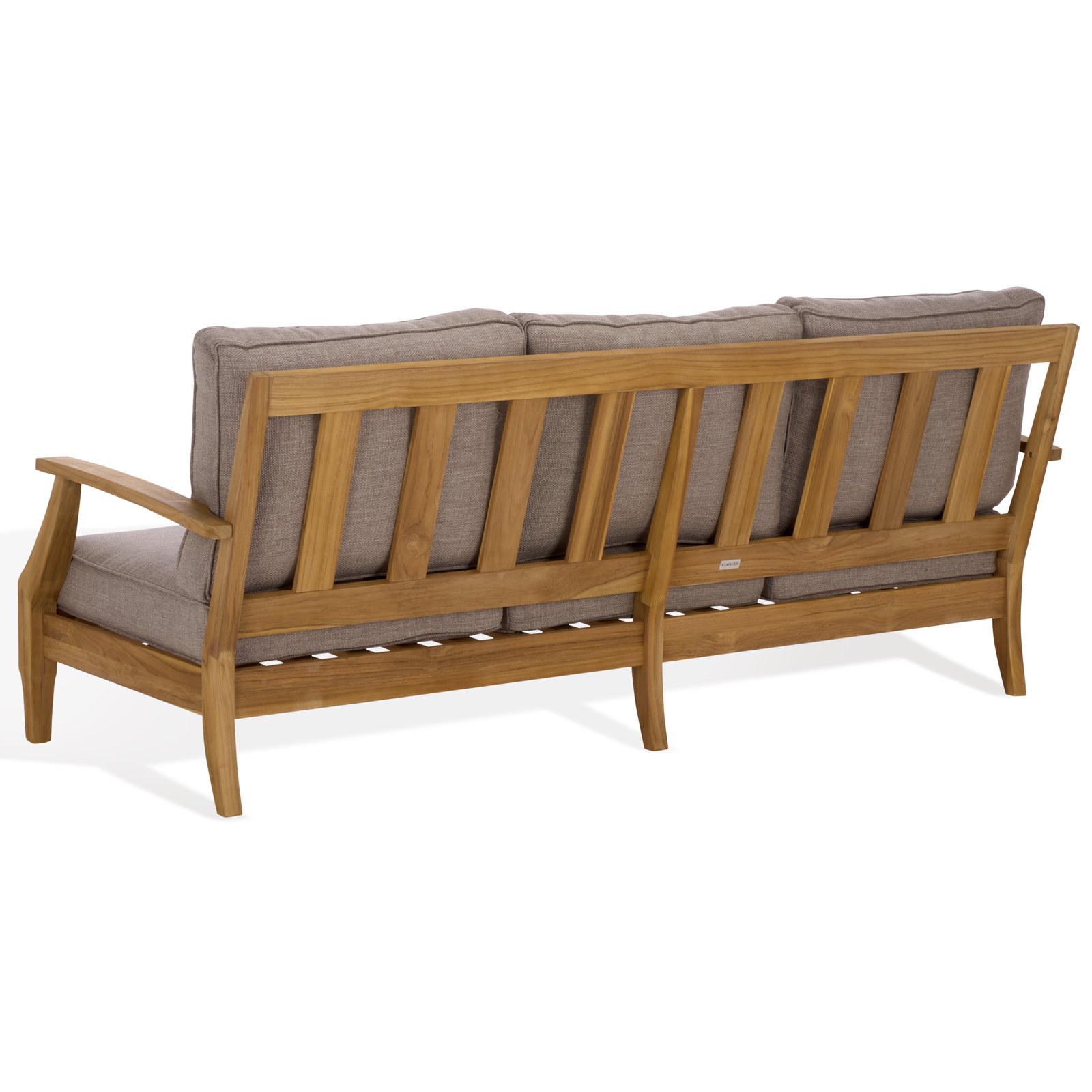 Clairmont Teakwood Patio Sofa, Taupe