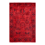 Overyed One-of-a-Kind Rectangle 4'3" X 6'2" Hand Knotted Area Rug