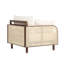 Fauteuil d'extérieur en eucalyptus brun et corde Delavina-735041686
